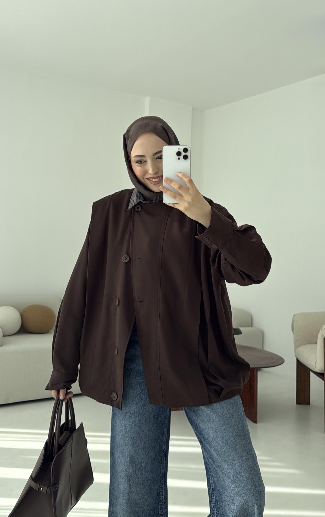 Tasarım ml Collection Ceket Kahve