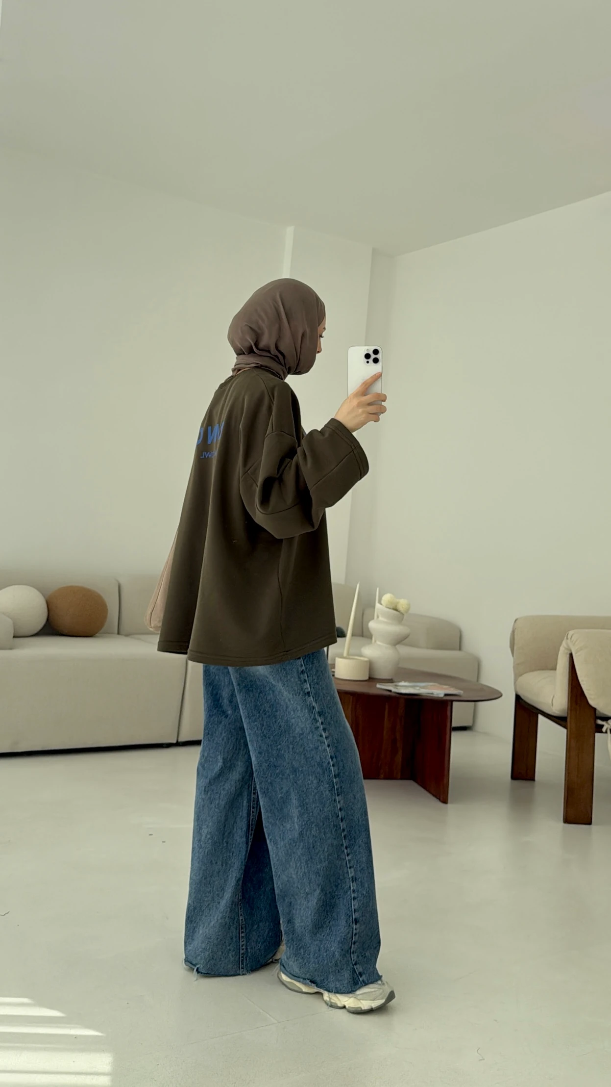 Ramen Baskılı Sweat Haki