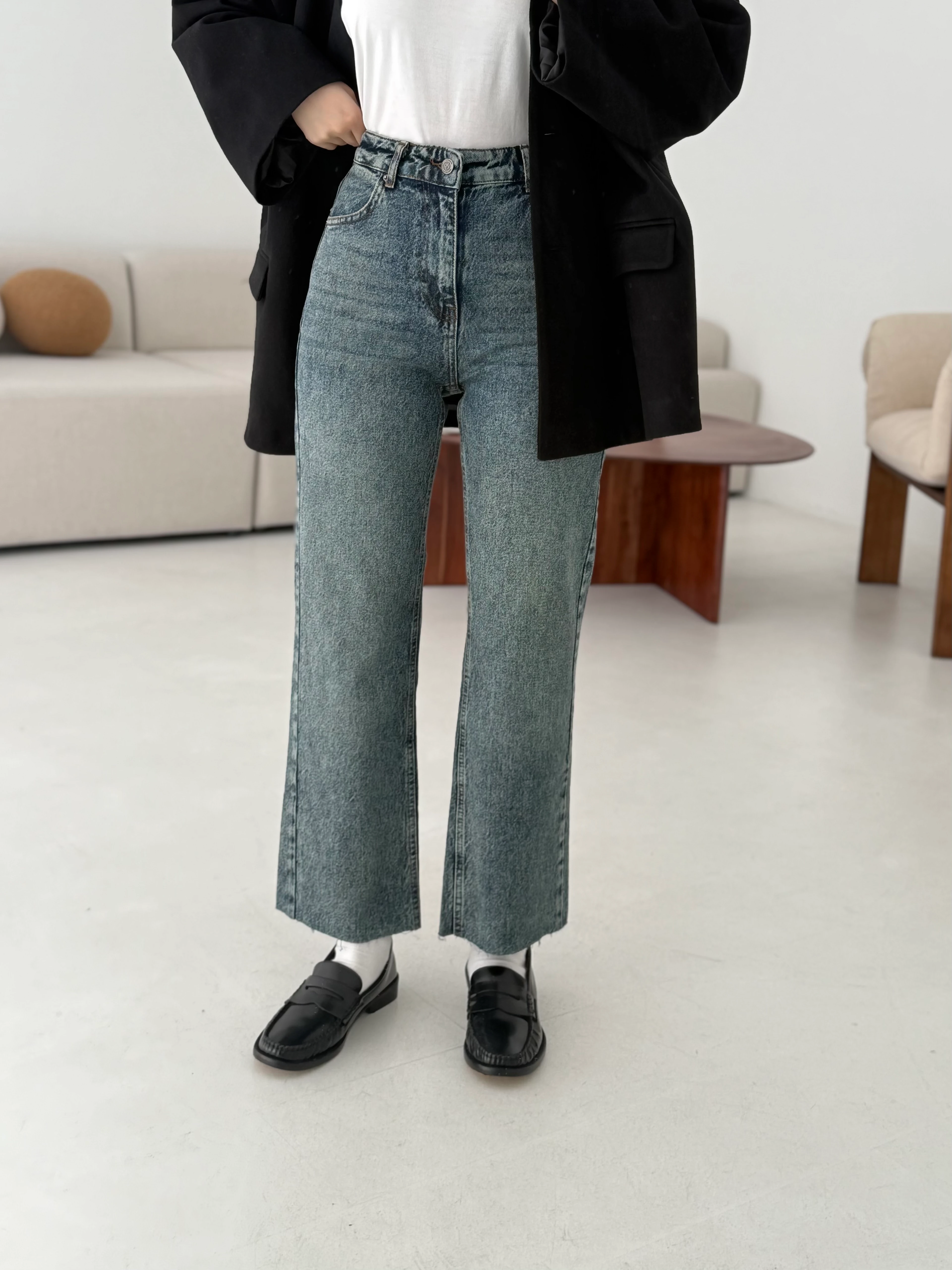 Premium Paçası Kesik Jean R206