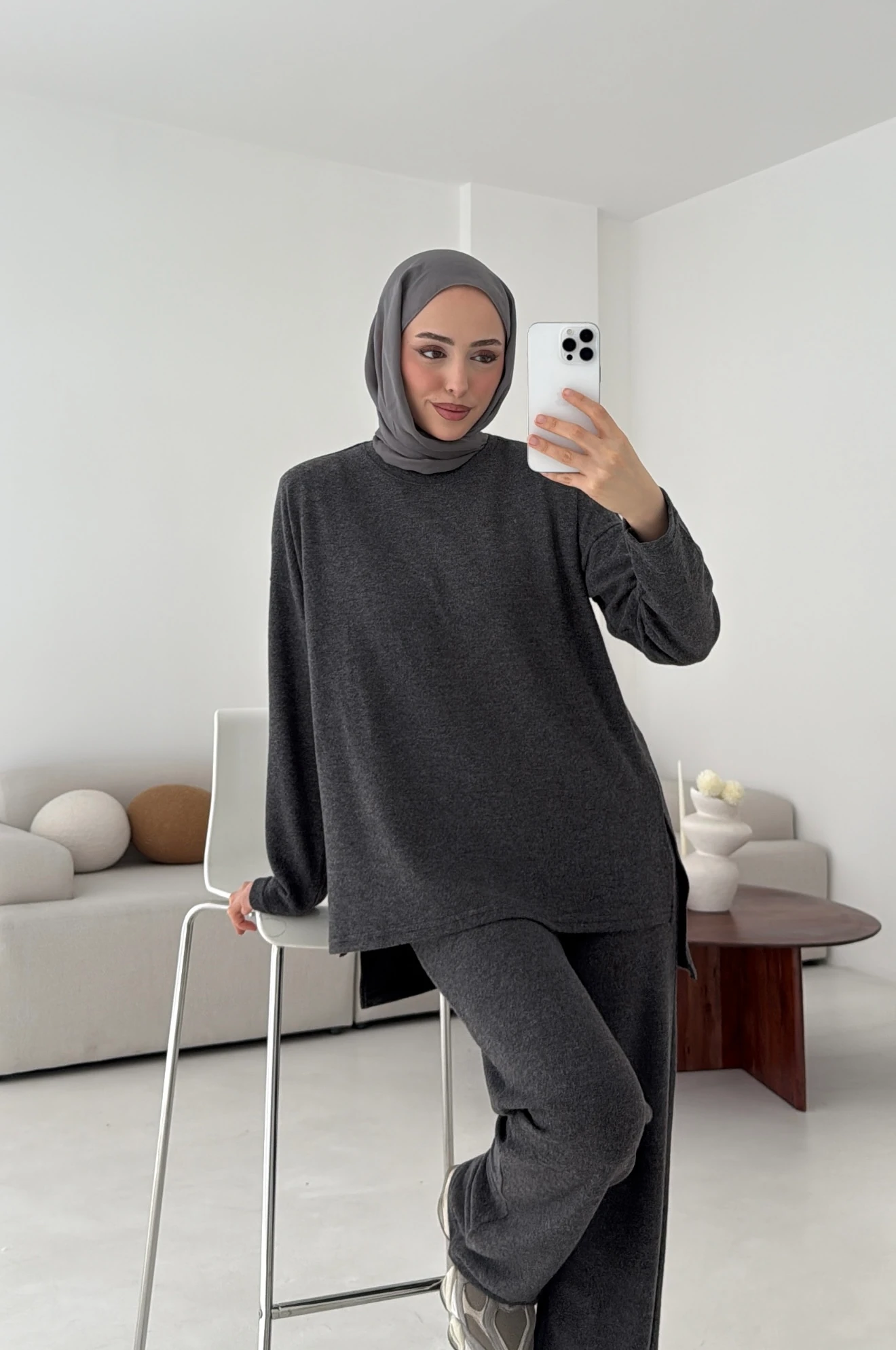 Tunikli Viscon Takım Antrasit