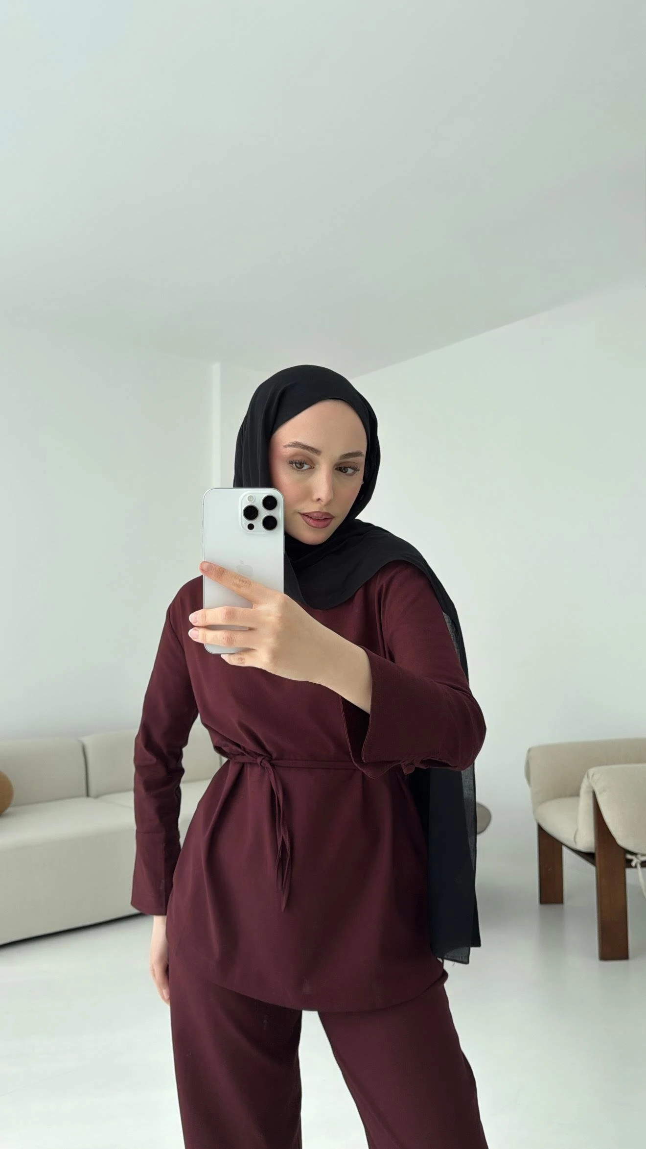 Basıc Bağlamalı Takım Bordo