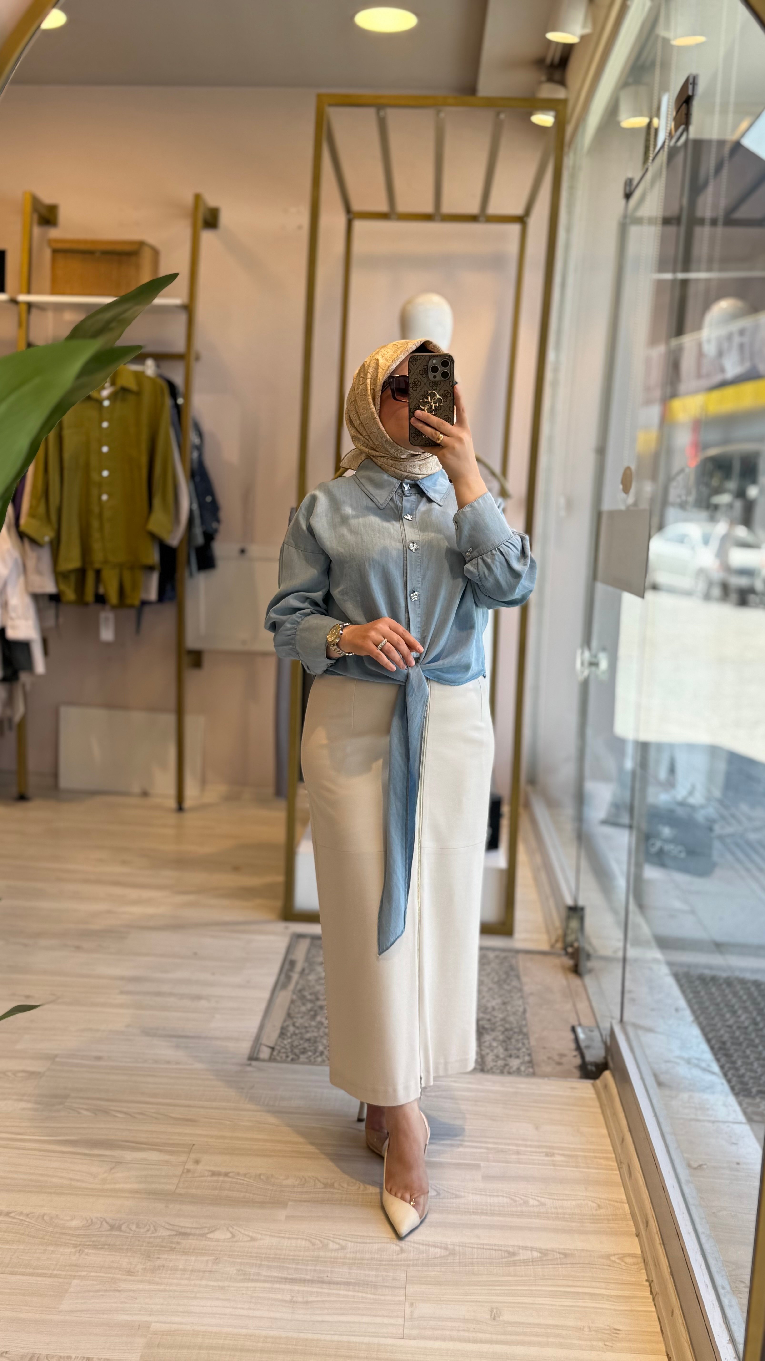 Sentez Fermuarlı Etek
