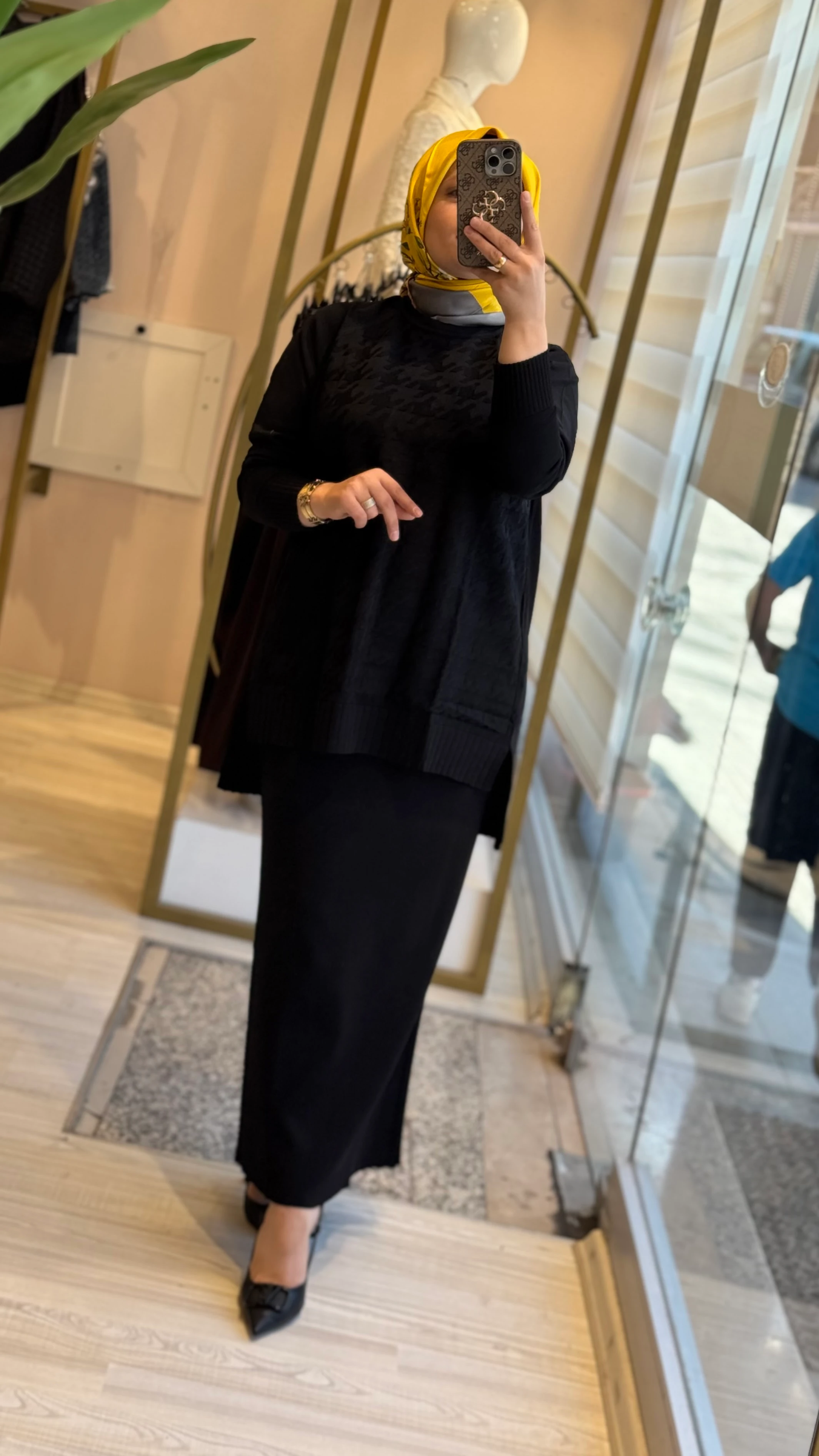 Nuss Kazayağı Desenli Merserize Takım