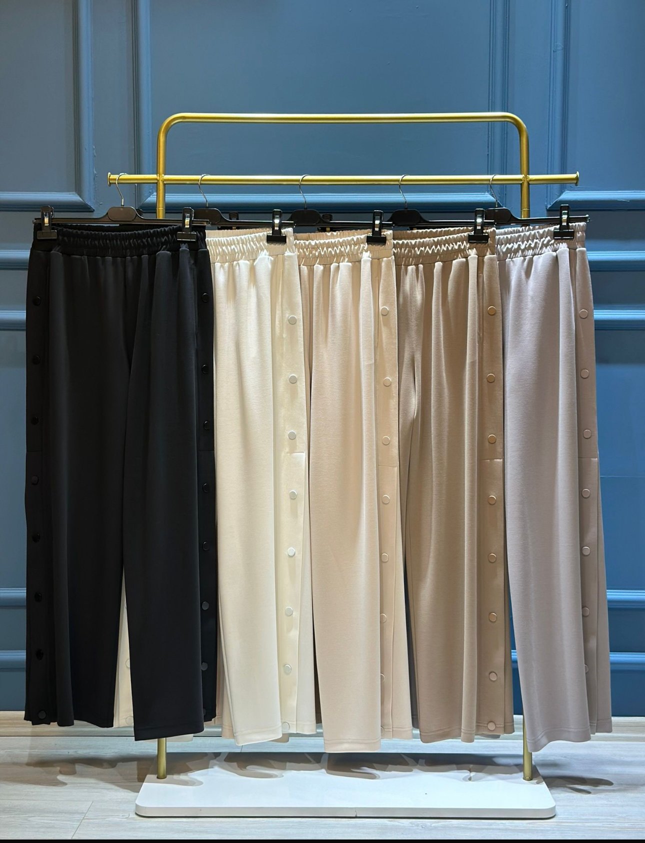 Sentez Modal Yanı Çıtçıtlı Pantolon