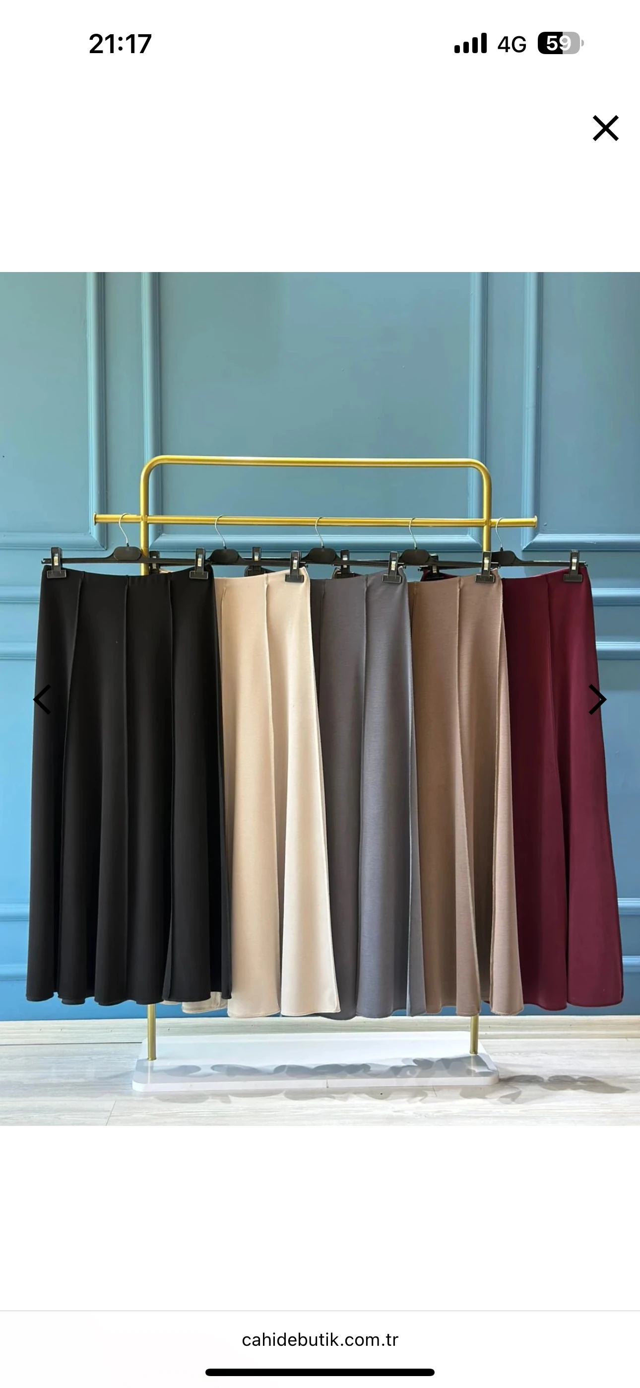 Sentez Safir Parçalı Etek 