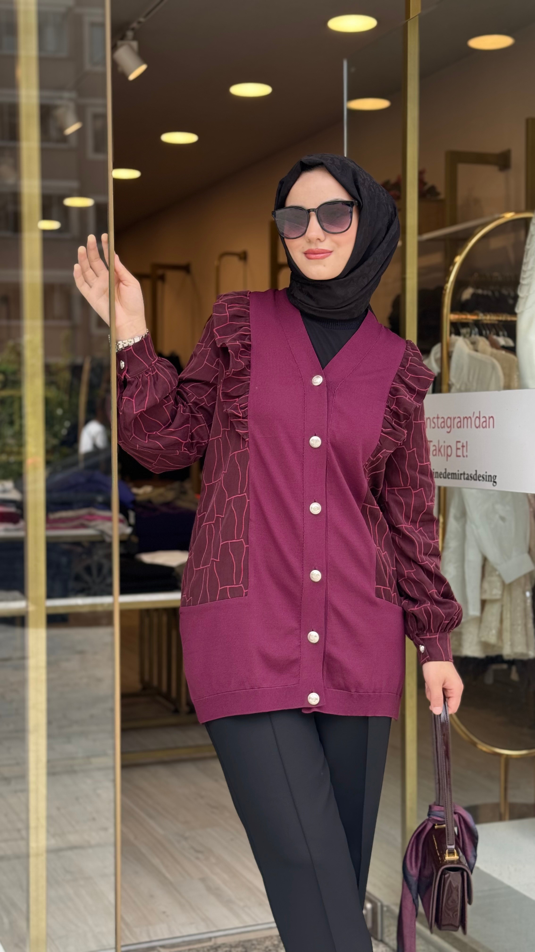 Nuss Vegan Fırfırlı Hırka