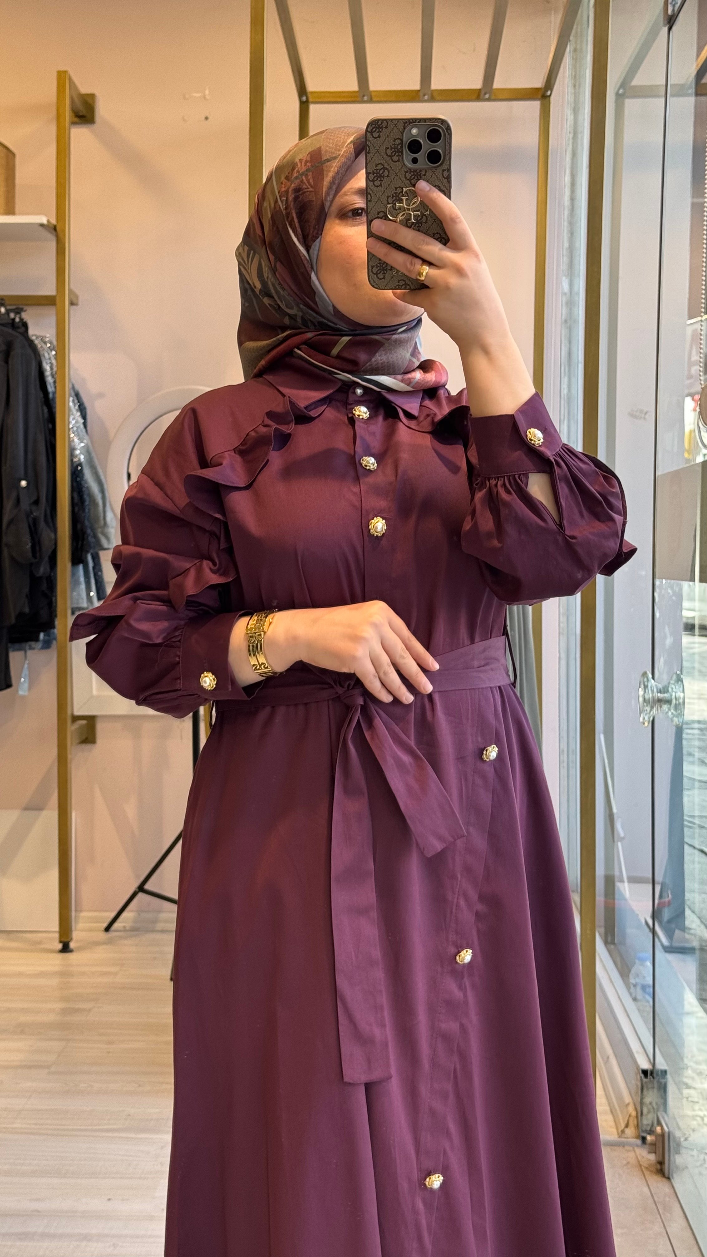 Ghisa Poplin Elbise