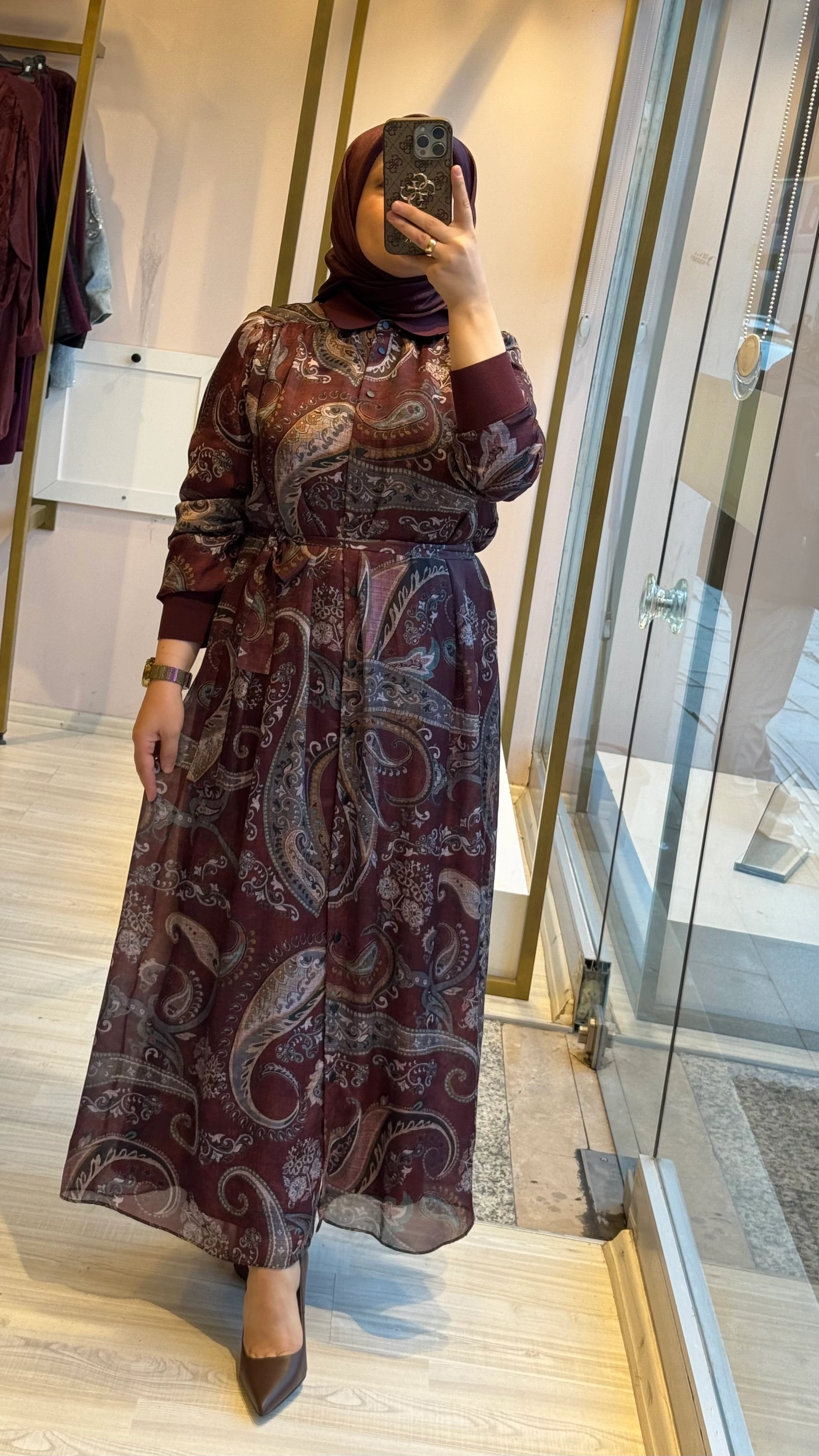 Ghisa Vual Kumaş Elbise