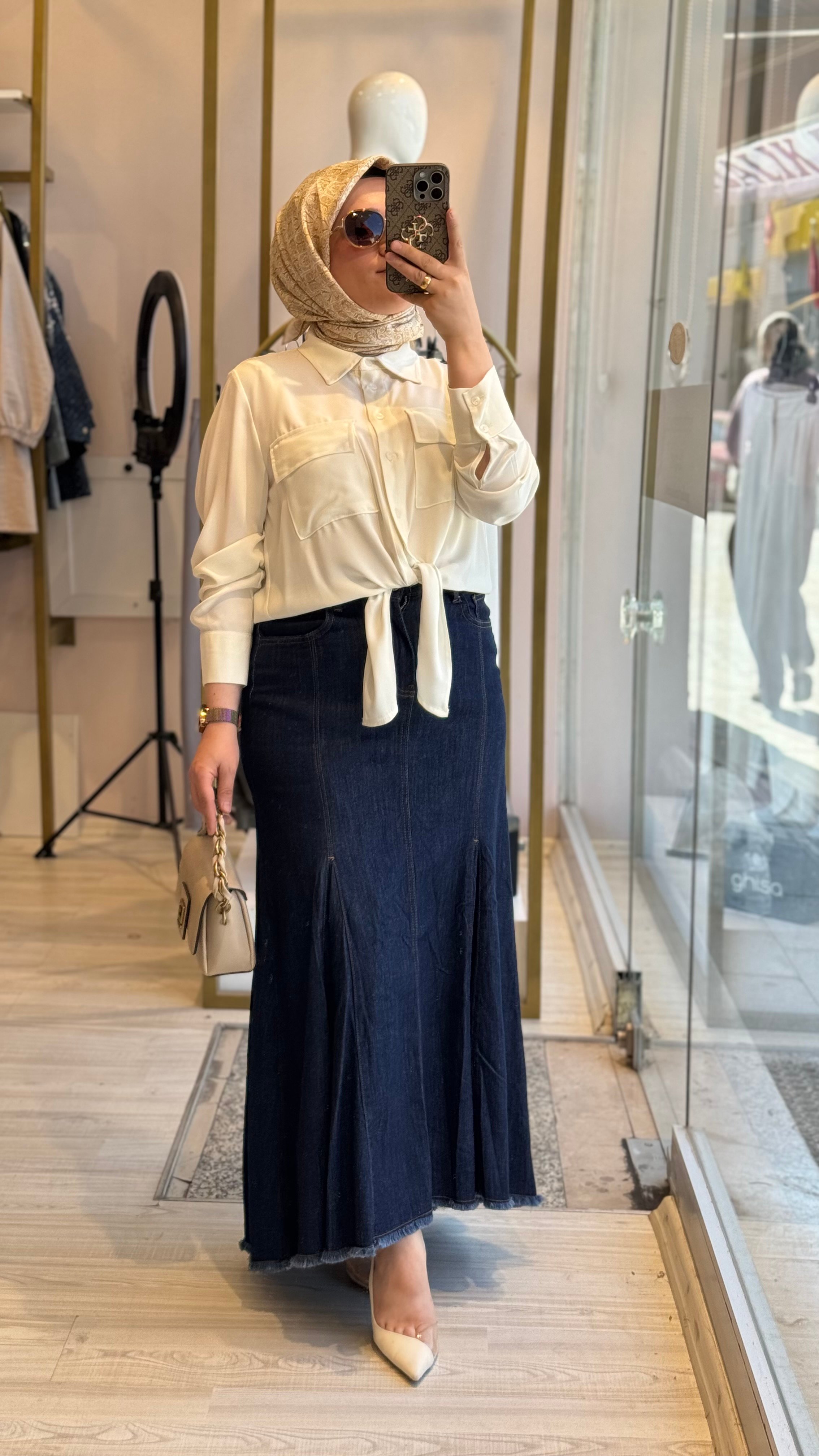 Aysha Önü Bağlamalı Gömlek