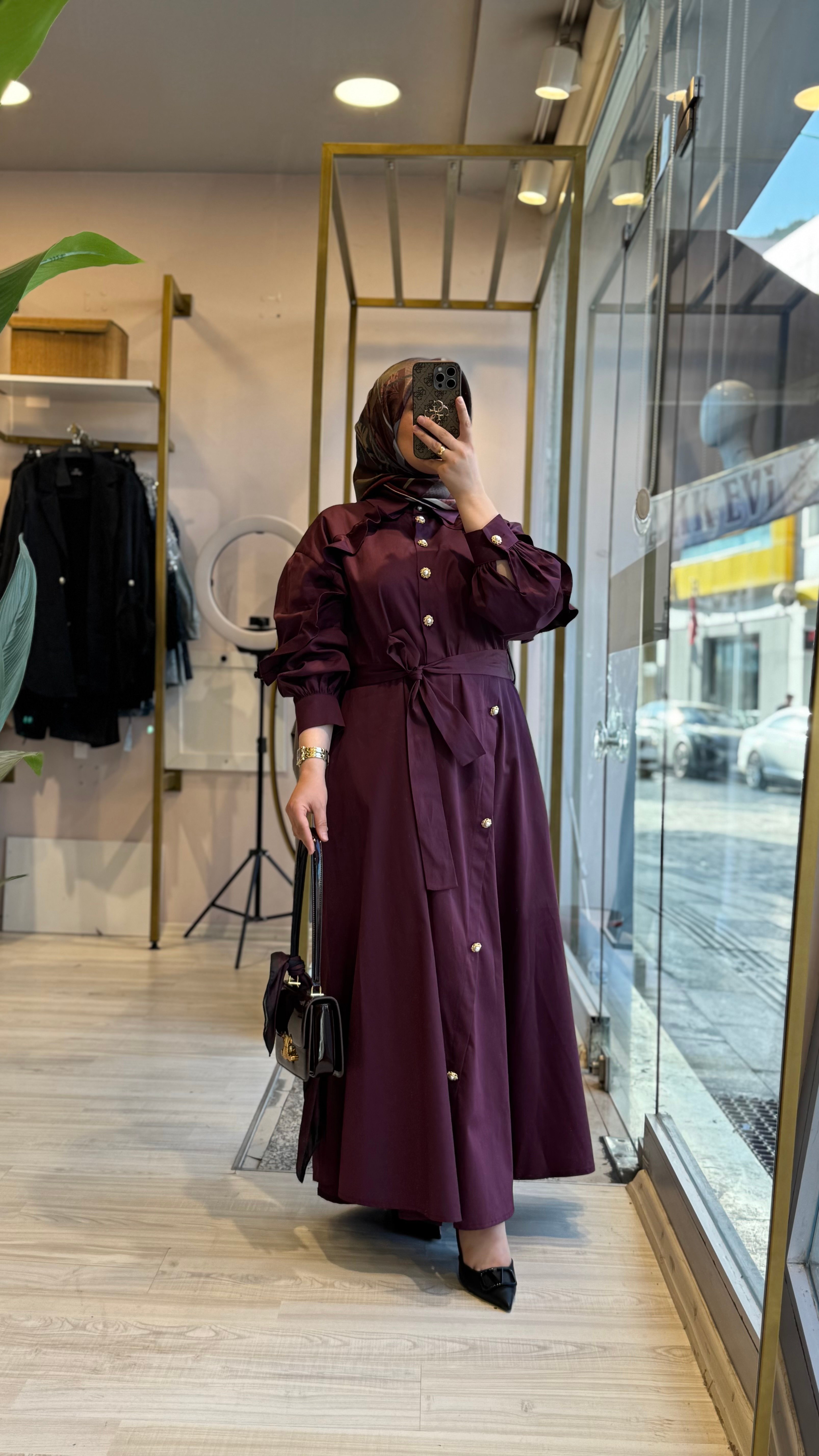 Ghisa Poplin Elbise