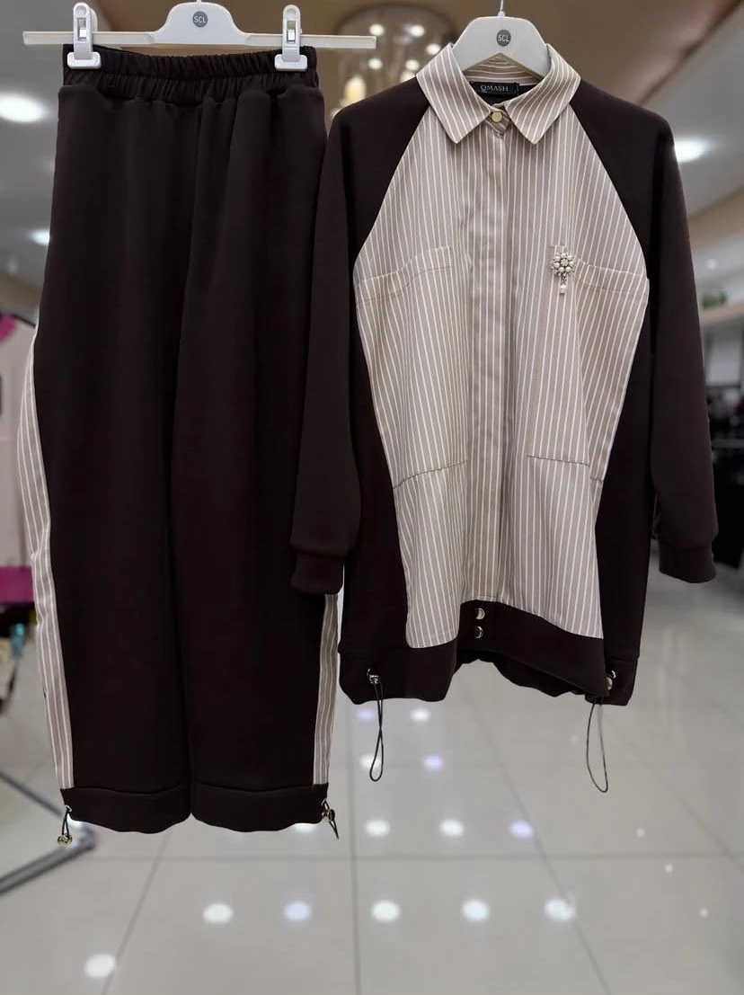 Qmash Çizgili Takım