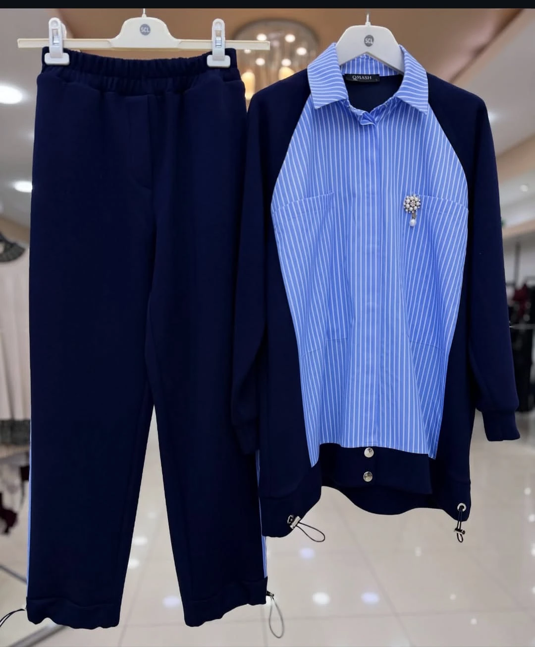 Qmash Çizgili Takım