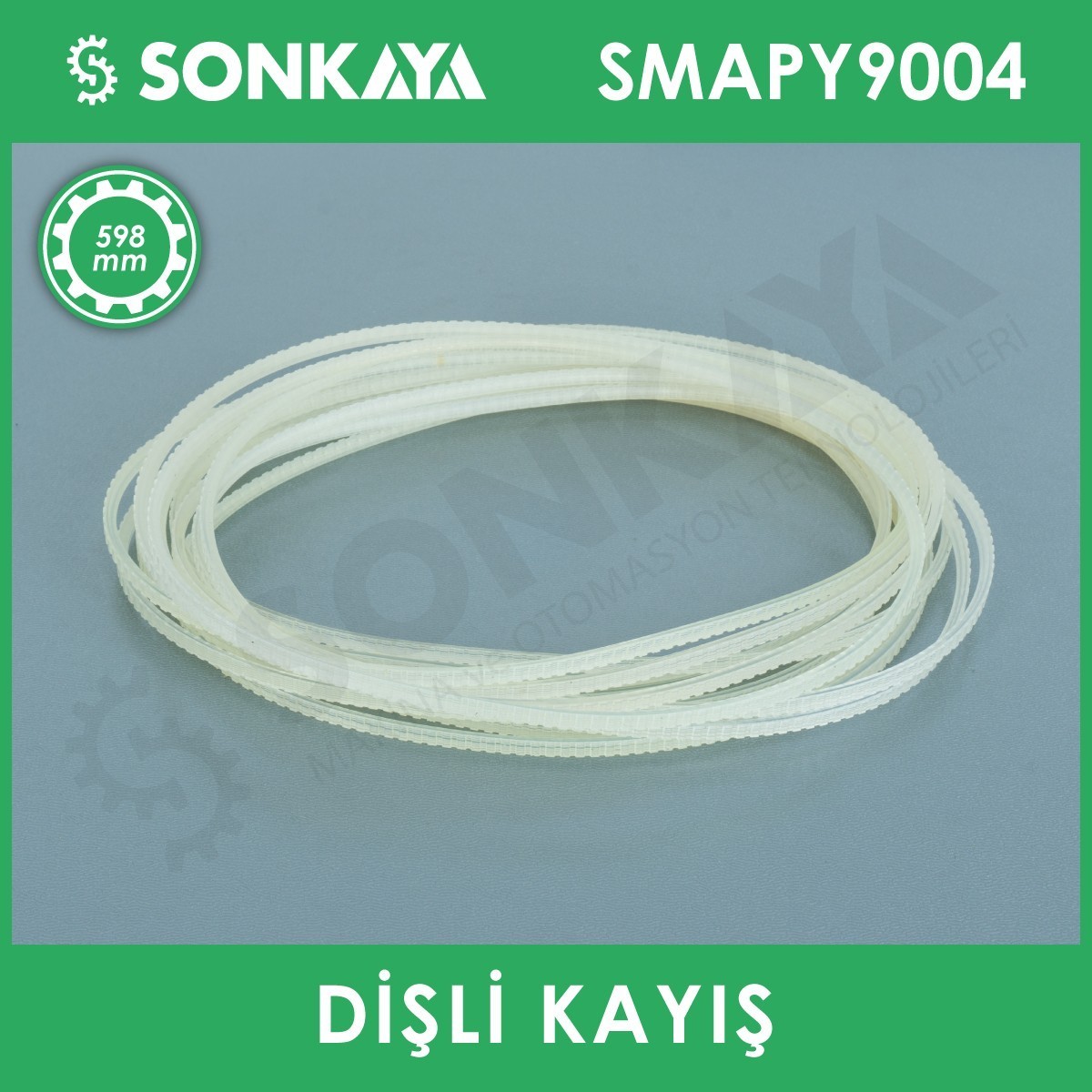 SMAPY9004 Konveyörlü Poşet Ağzı Kapatma Makinası Dişli Kayışı 598 mm