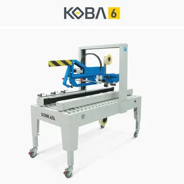KOBA 6 yan kayış tahrikli ambalaj koli bantlama ünitesi