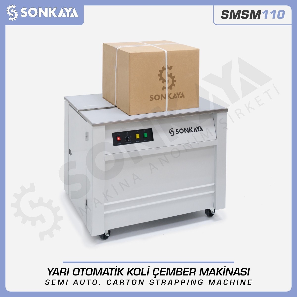 SMSM110 Semi-Automatic Carton Strapping Machine