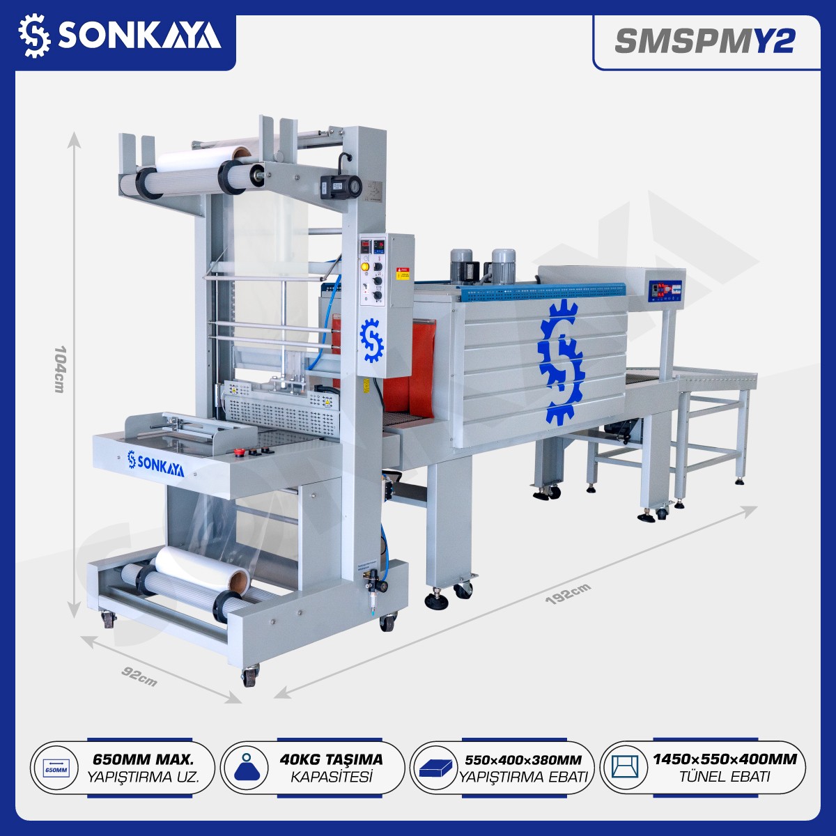 SMSPMY2 Otomatik PE Shrink Ambalaj Makinası