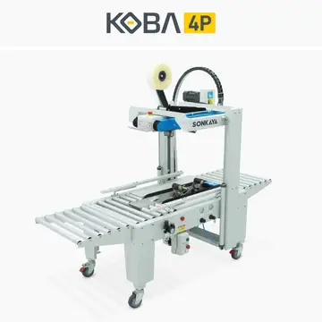 KOBA 4P karışık boyutlu koliler için otomatik bantlama makinası