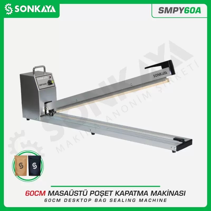 SMPY60A 60cm Poşet Ağzı Yapıştırma Makinası