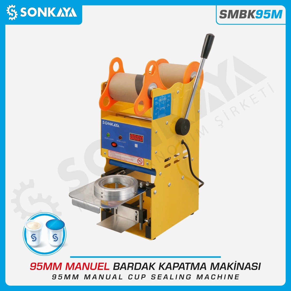 SMBK95M Manuel Bardak Kapatma Makinası 95mm