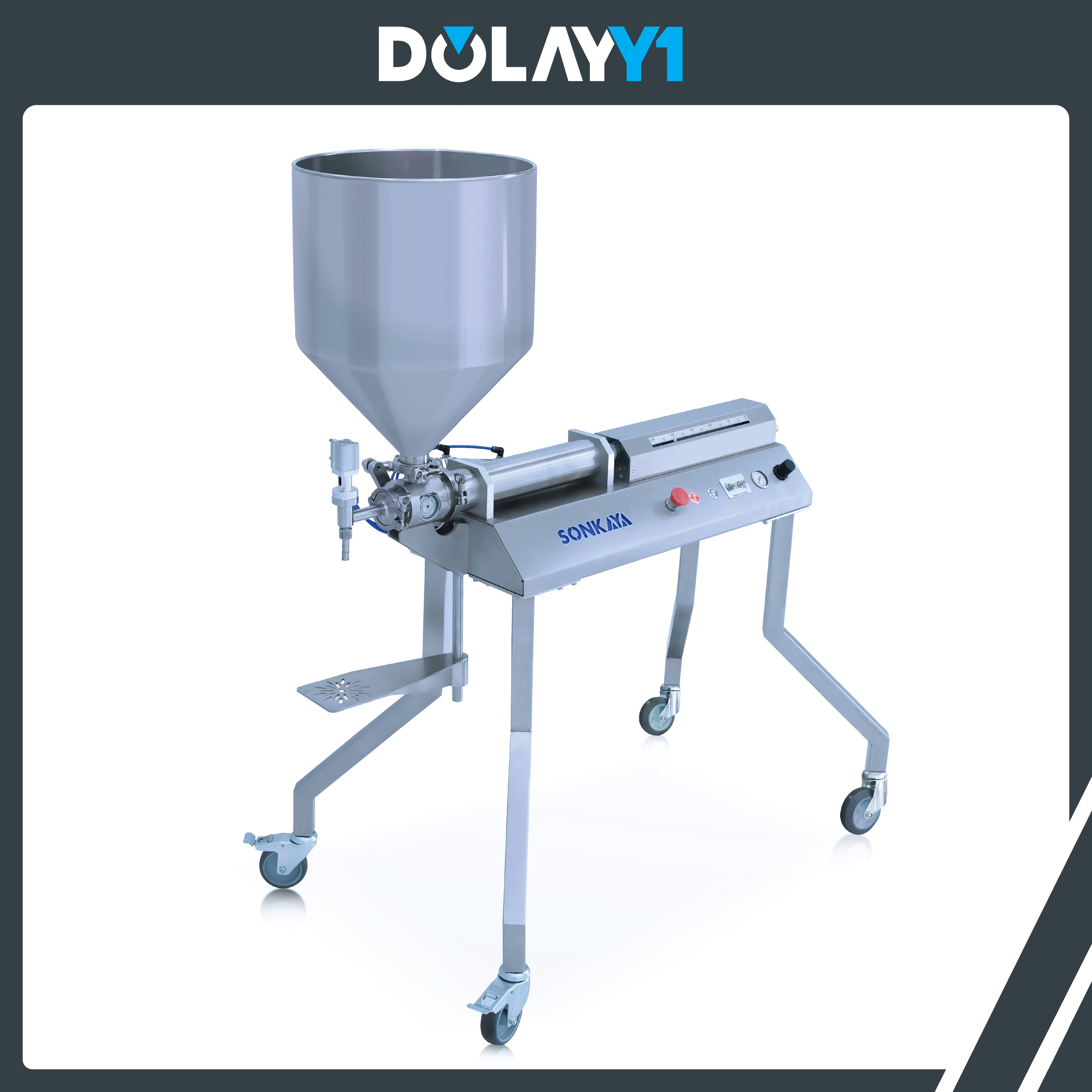 Dolay Y1 1000ml Yarı Otomatik Yoğun Ürün Dolum Makinası