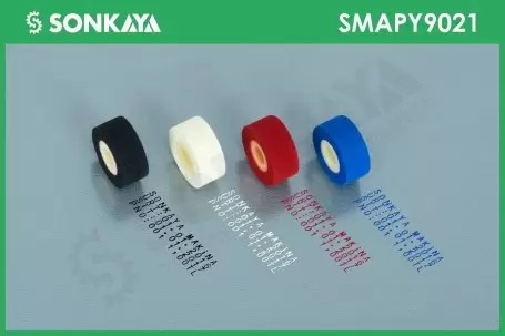 SMAPY9021 Konveyörlü Poşet Ağzı Kapatma Makinası Mürekkep Topu Beyaz 36x16mm