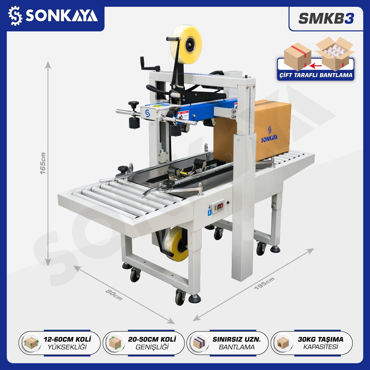 SMKB3 Koli Bantlama Makinası 50x60cm