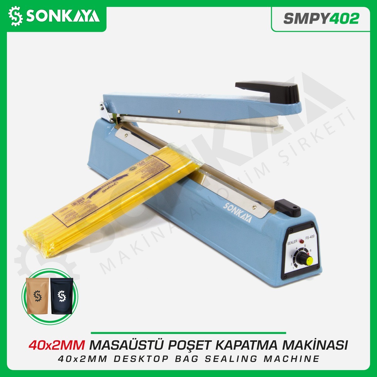 SMPY402 40cm Desktop Manual Bag Sealing Machine Iron Body