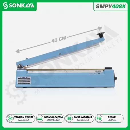 SMPY402K 40cm Desktop Manual Bag Sealing Machine with Cutter