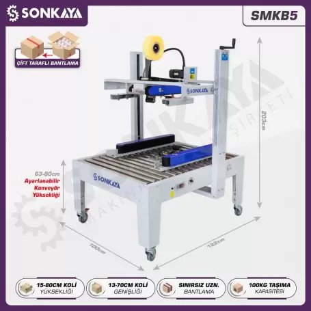 SMKB5 Büyük Koli Bantlama Makinası 70x80cm