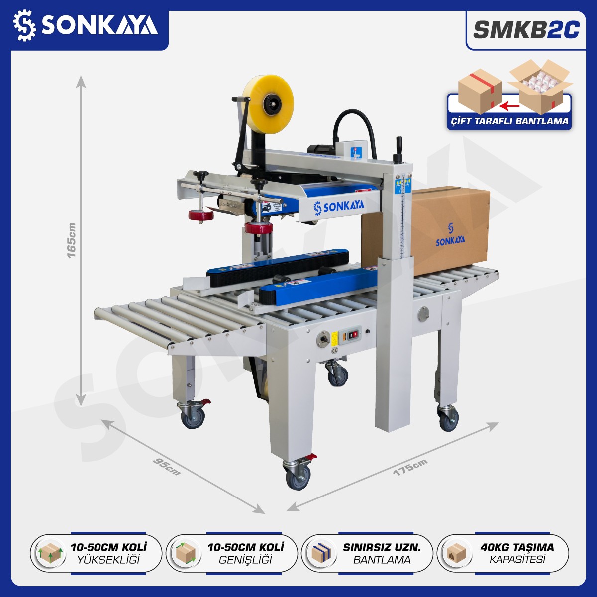 SMKB2C Koli Bantlama Makinası 50x50cm