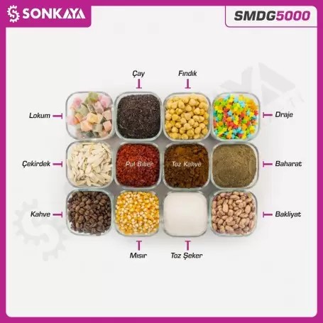 SMDG5000Y 20-5000g Semi-Automatic Granule & Powder Filling Machine