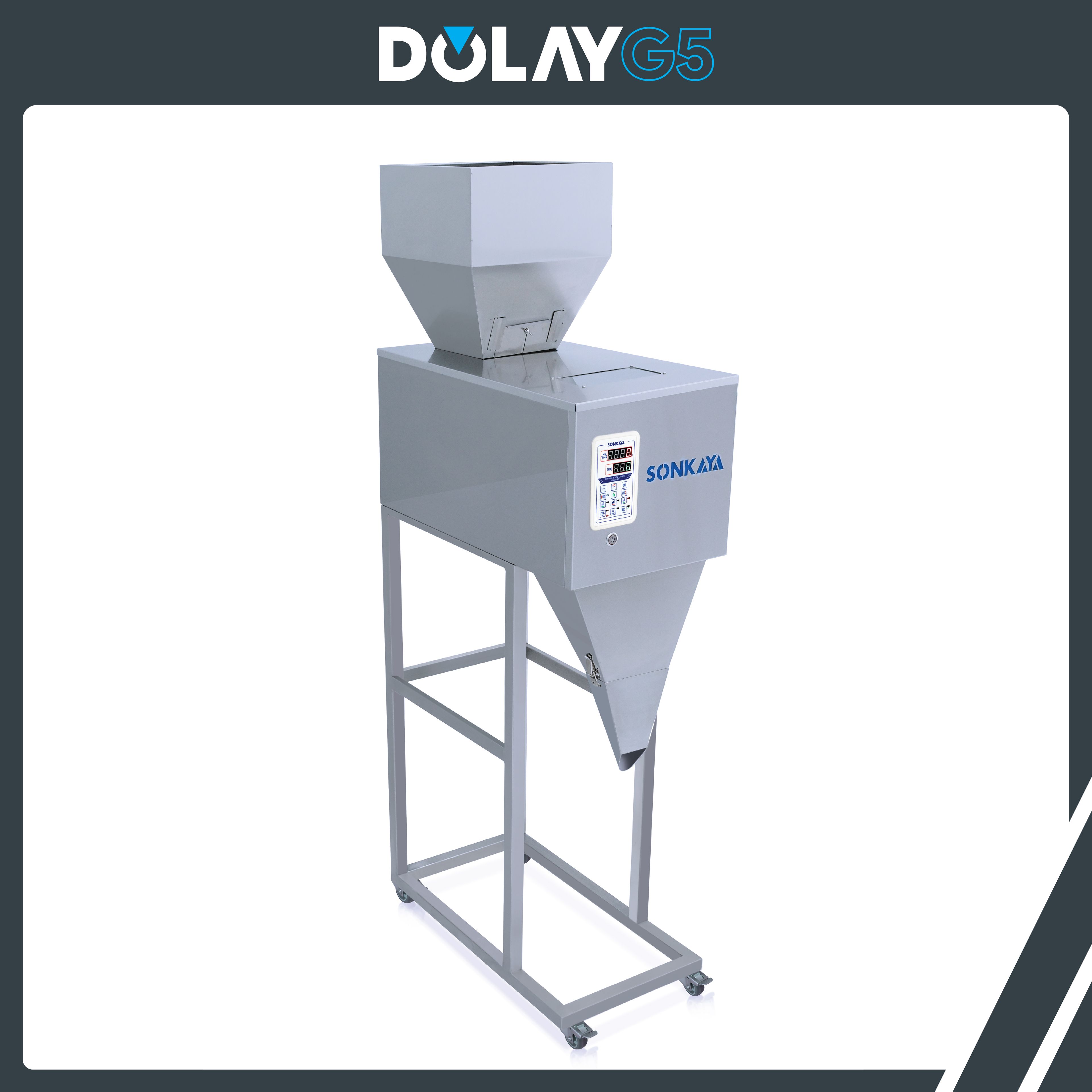 Dolay G5 20-5000gr Yarıotomatik Tartılı Granül & Toz Dolum Makinası