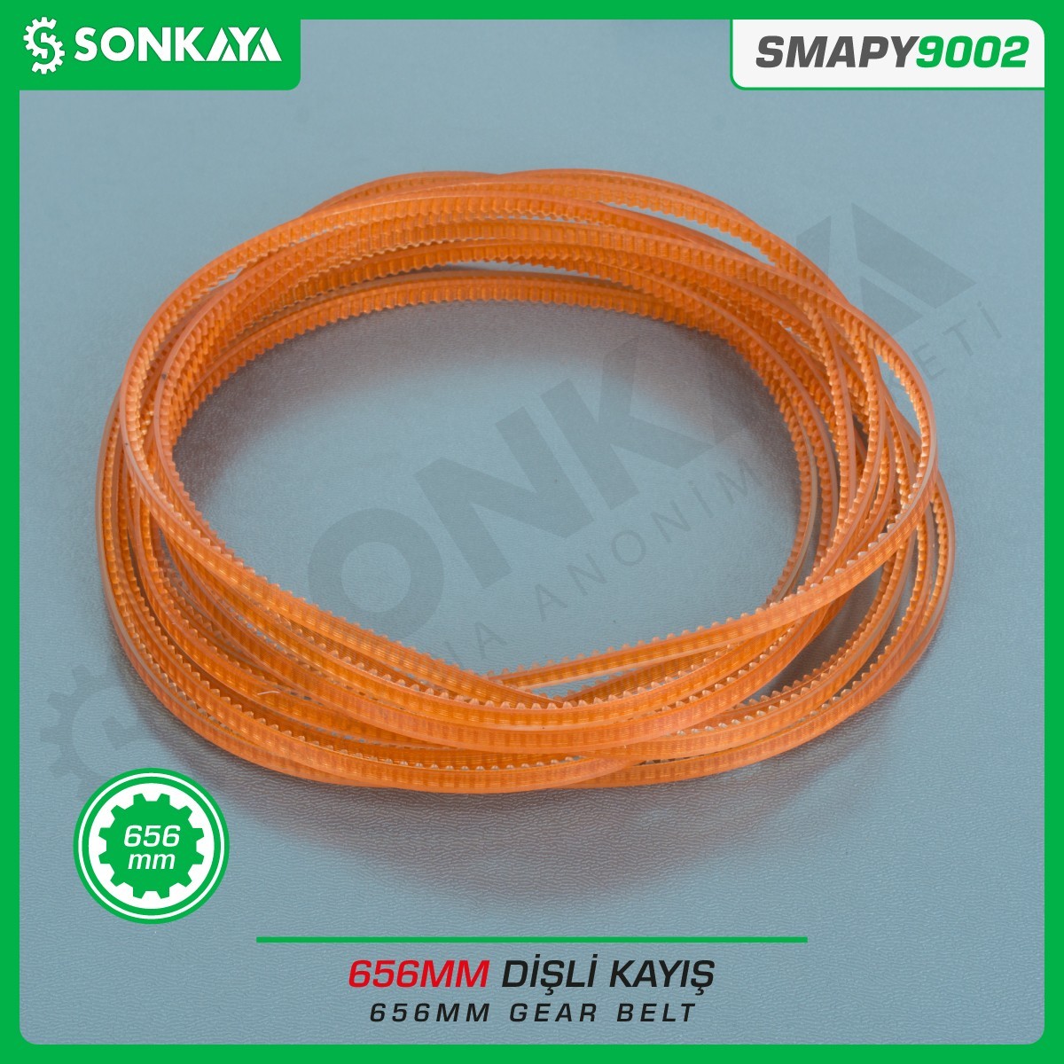 SMAPY9002 Konveyörlü Poşet Ağzı Kapatma Makinası Dişli Kayışı 656 mm