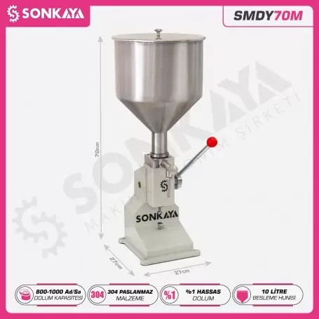 SMDY70M 5-70ml Manual Cream Filling Machine