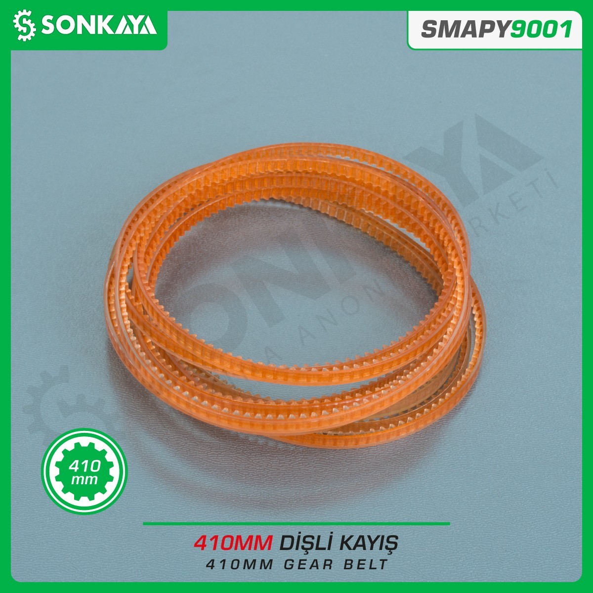 SMAPY9001 Konveyörlü Poşet Ağzı Kapatma Makinası Dişli Kayışı 410 mm