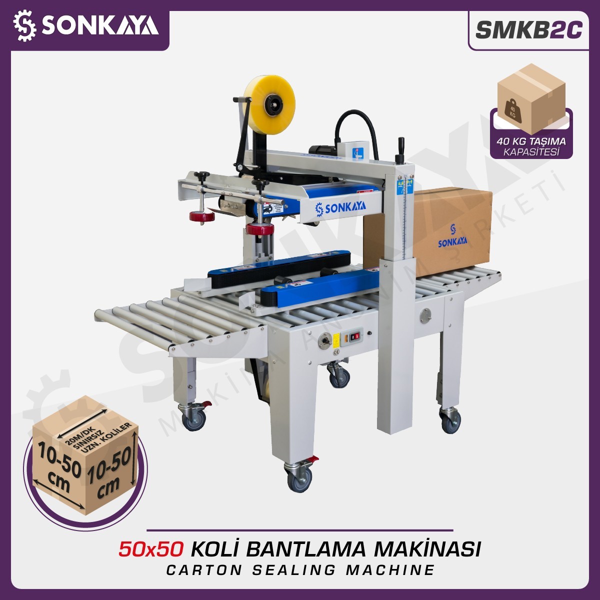 SMKB2C Koli Bantlama Makinası 50x50cm