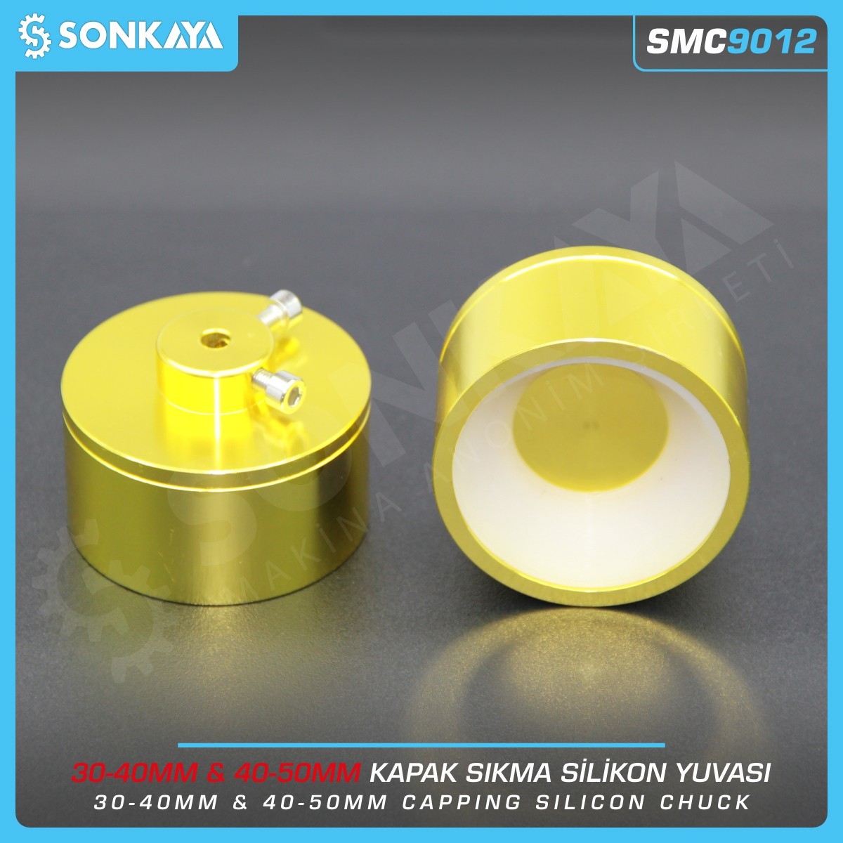 SMC9012 30-50mm Kapak Kapatma Silikon Yuvası