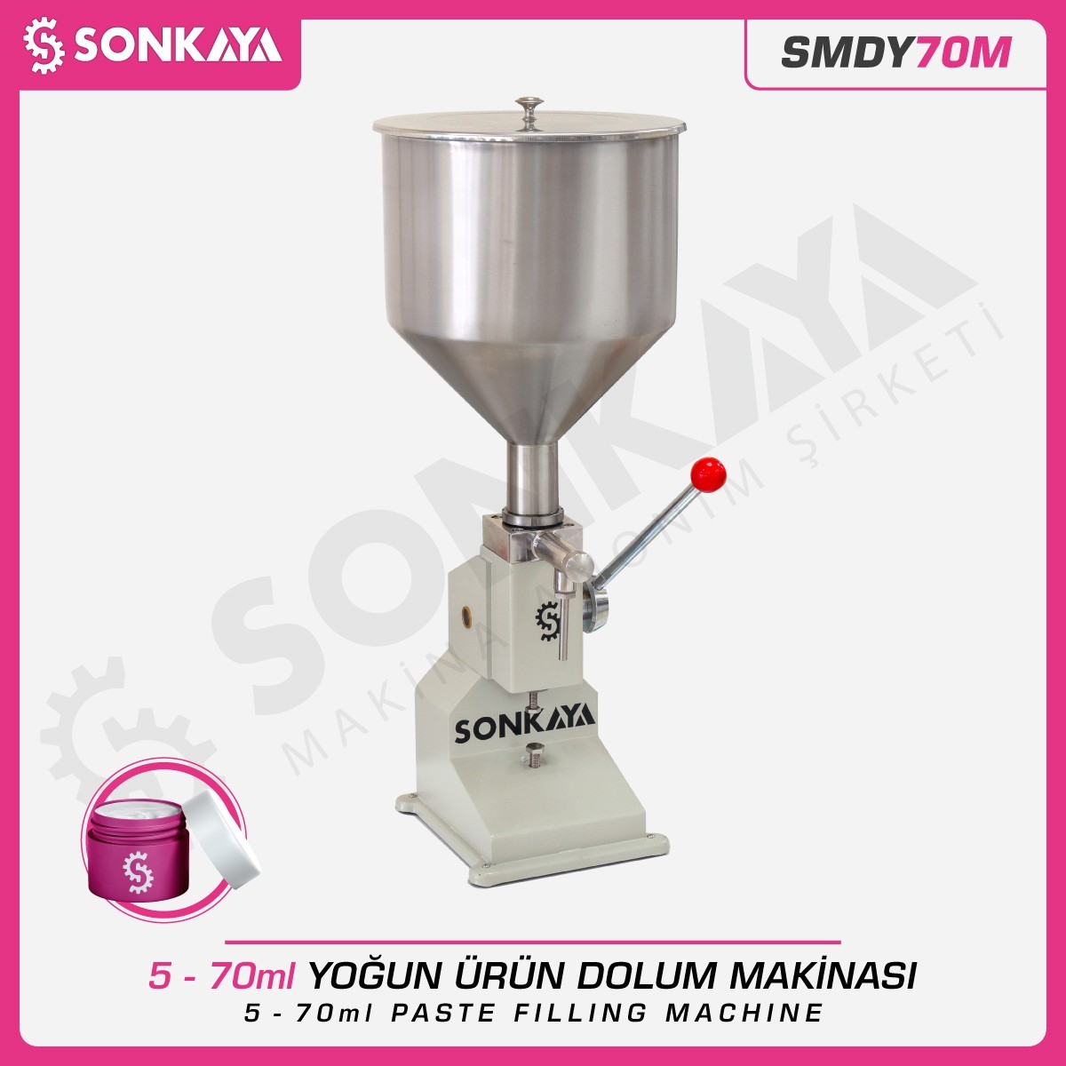 SMDY70M 5-70ml Manual Cream Filling Machine