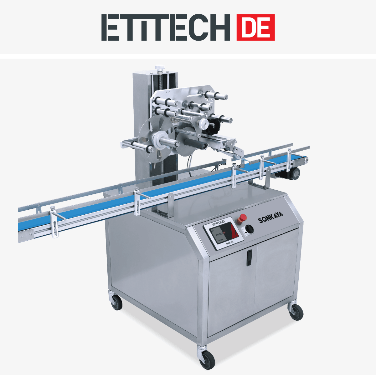 Etitech DE Tam Otomatik Düz Yüzey Etiketleme Makinası