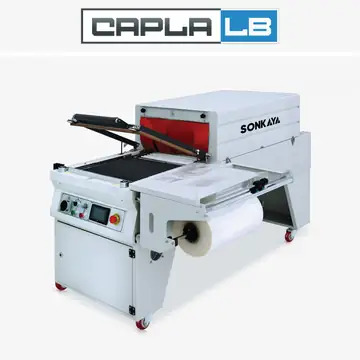 CAPLA LB yarı otomatik konveyörlü L kesim poşetleme makinası