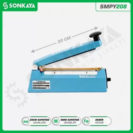 SMPY208 20cm*8mm Desktop Manual Bag Sealing Machine Iron Body