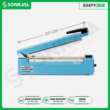 SMPY308 30cm*8mm Desktop Manual Bag Sealing Machine Iron Body