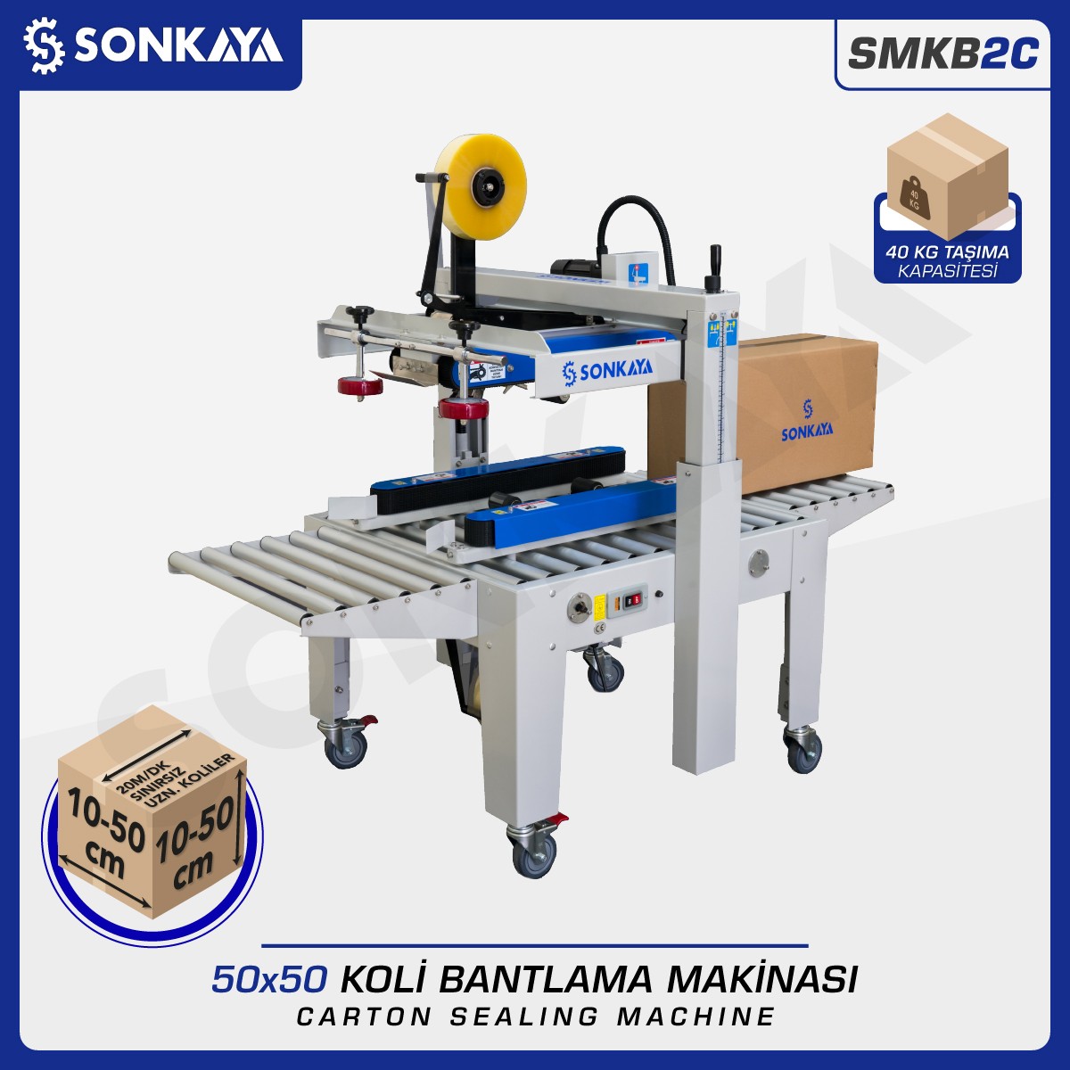 SMKB2C Koli Bantlama Makinası 50x50cm