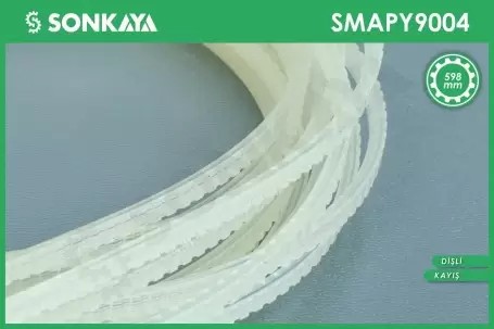 SMAPY9004 Konveyörlü Poşet Ağzı Kapatma Makinası Dişli Kayışı 598 mm