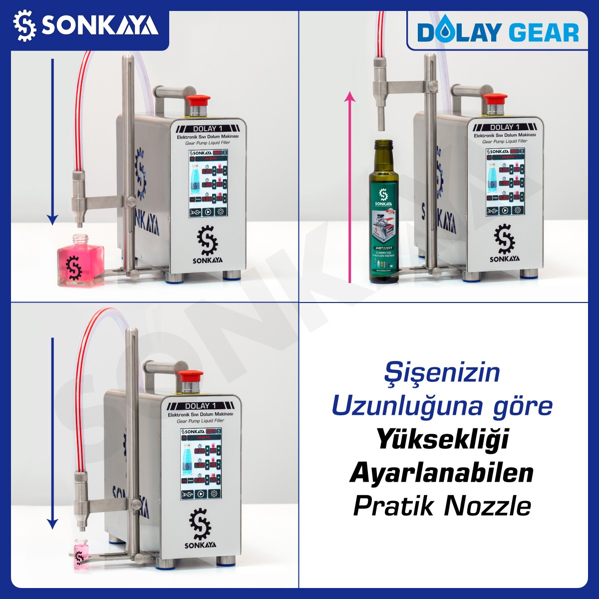 DOLAY 1 Digital Gear Pump Liquid Filling Machine 1000ml