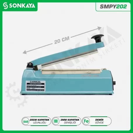 SMPY202 20cm Desktop Manual Bag Sealing Machine Iron Body