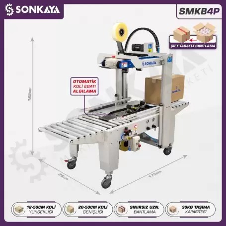 SMKB4P Koli Bantlama Makinası 50x50cm Otomatik Ebatlamalı