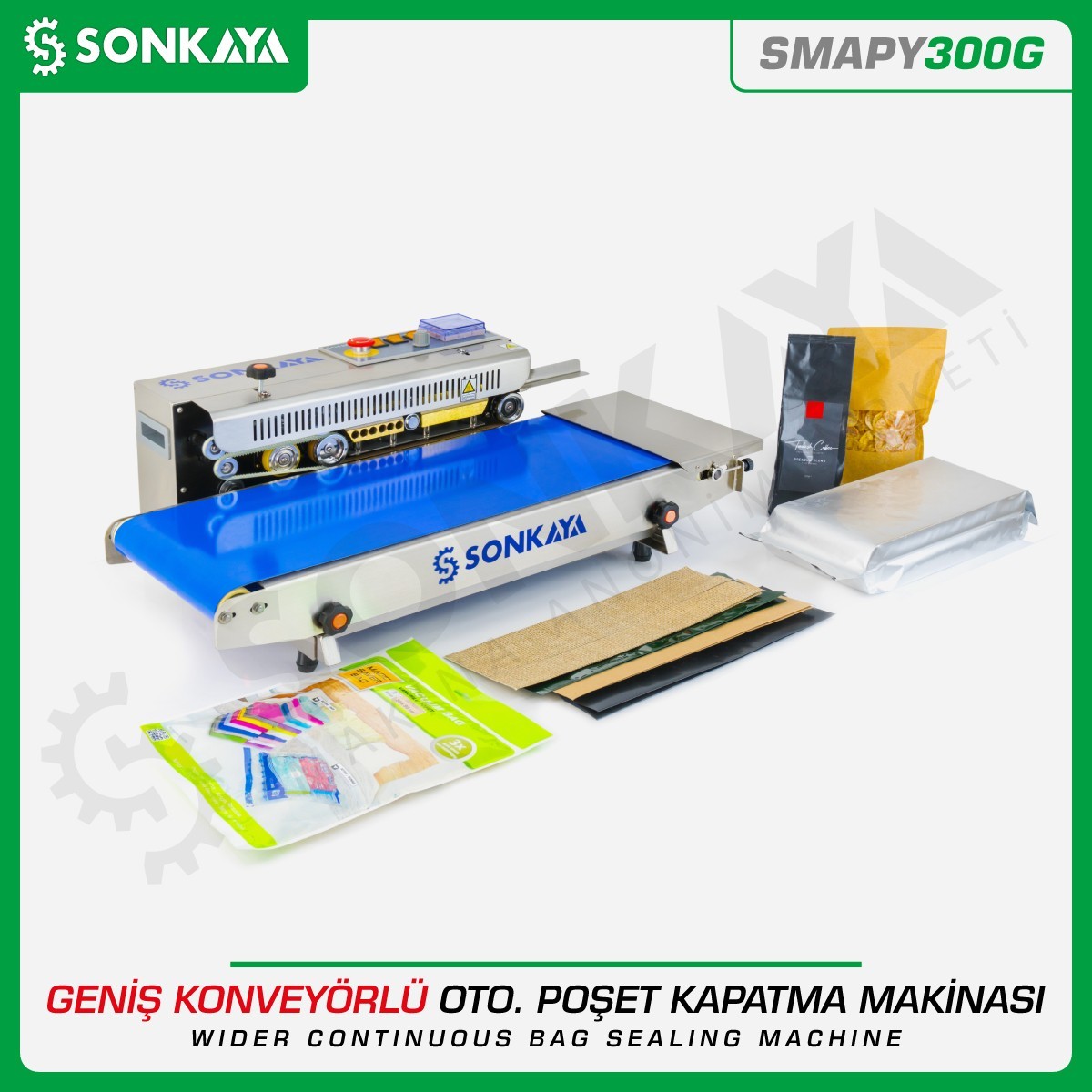 SMAPY300G Automatic Continuous Wide Bag Sealing Machine