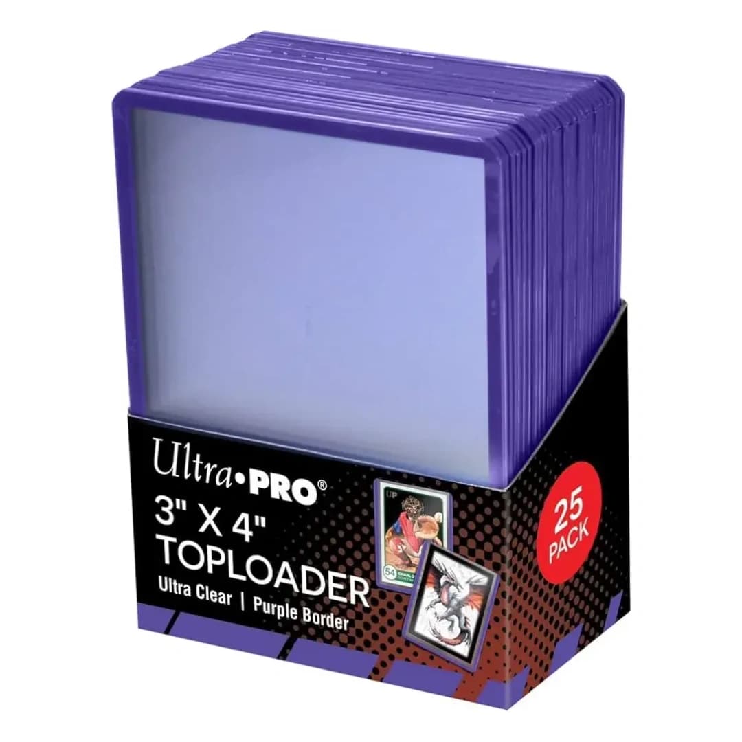 Ultra Pro 7,5cm X 10cm Purple Border Toploader 25'li