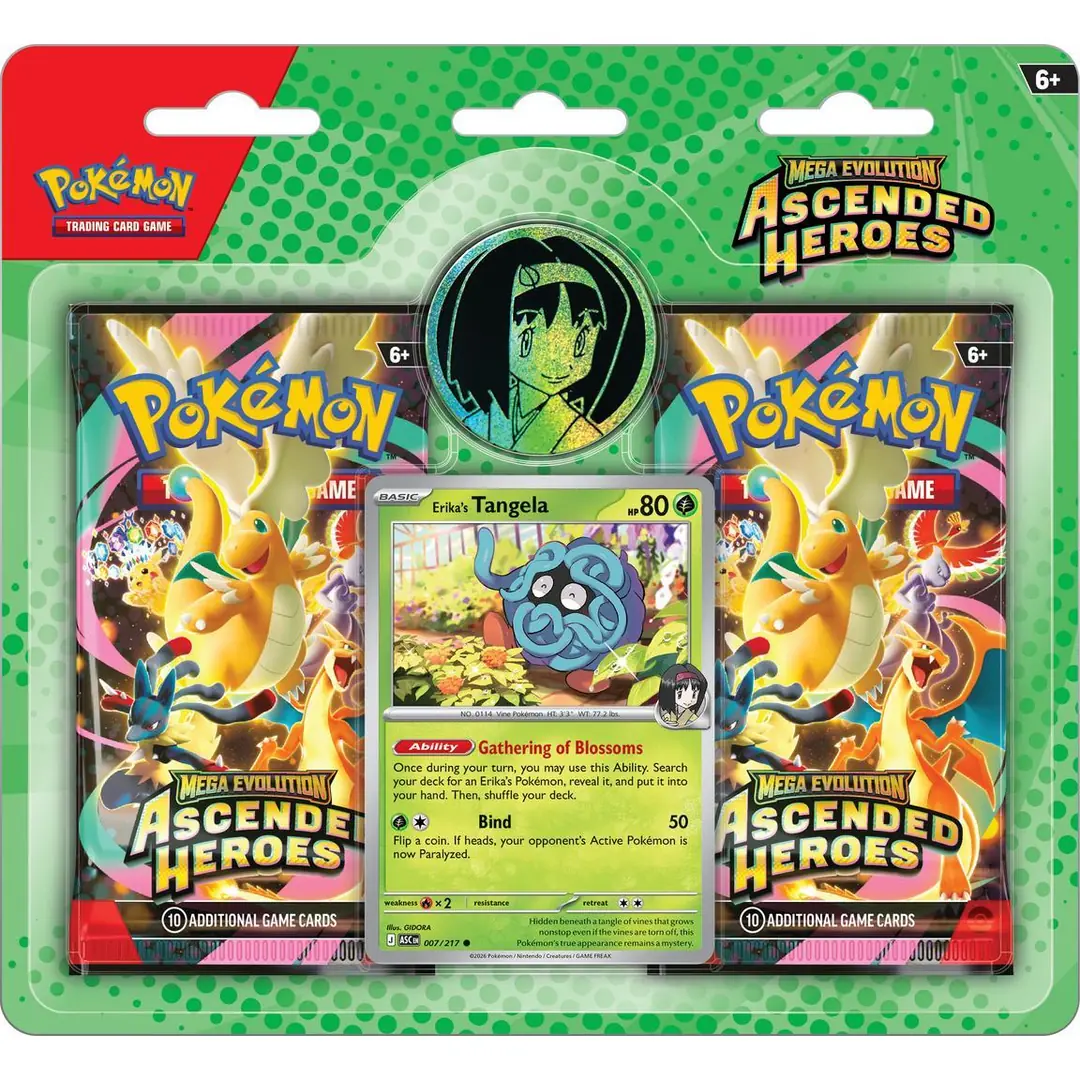 Ascended Heroes 2 Pack Blister Collection: Erika ürün görseli
